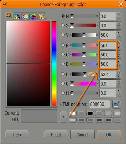 GIMP - Basic Color Curves