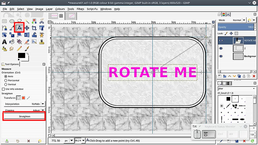 gimp rotate all layers