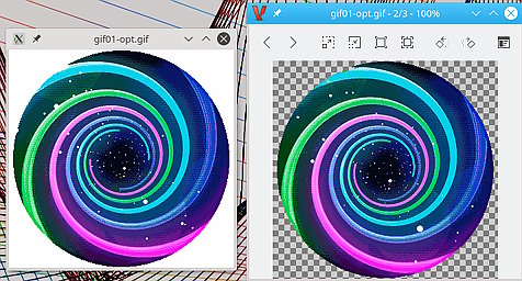 GIF with transparency output not as expected in GIMP - Graphic Design Stack  Exchange